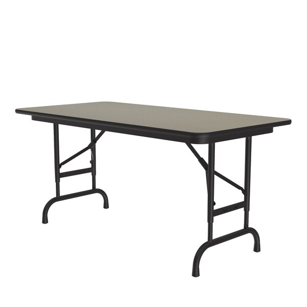 CFA Adjustable HPL Folding Tables 24x48 Savannah Sand